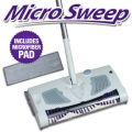 Micro Sweep Cordless Touchless Carpet Sweeper 2 em 1 Dry Mop &amp; Sweeper